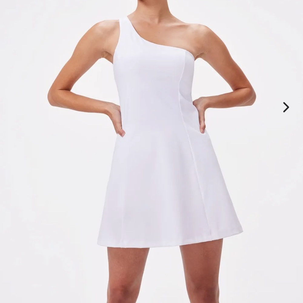 One Shoulder Dress - Unlined
